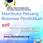 Beasiswa S1 Social Trust Fund UIN Jakarta 2017