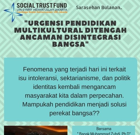 Sarasehan Bulanan Social Trust Fund (STF) UIN Syarif Hidayatullah Jakarta