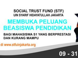 Beasiswa Social Trust Fund Tahun 2017 (Semester Genap)