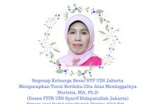 STF Mengucapkan Duka Cita Atas Meninggalnya Nurlena, MA. Ph.D