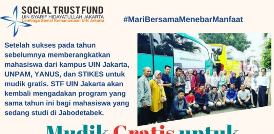 Mudik Gratis untuk Mahasiswa Rantau
