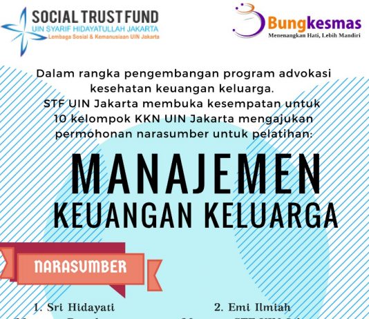 STF Tawarkan Pelatihan Manajemen Keuangan Keluarga
