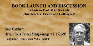Book Launch & Discussion __Tribute to Prof. M.C. Ricklefs __