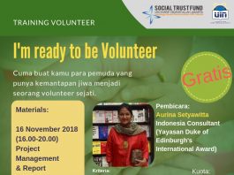 Training: I’m ready to be Volunteer
