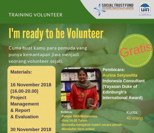 Training: I’m ready to be Volunteer