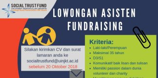 Lowongan Asisten Fundraising