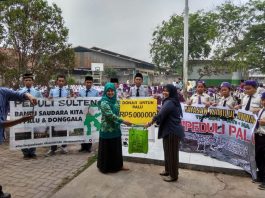 Yayasan Kamilul Awwabin Titipkan Donasi untuk Korban Musibah Palu