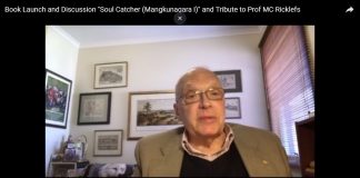 Book Launch and Discussion of Soul Catcher: Java’s Fiery Prince Mangkunagara I, 1726-1795, and Tribute to Prof. MC. Ricklefs