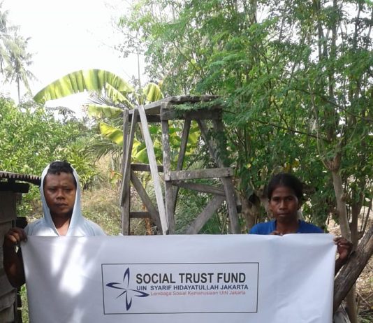 STF UIN Jakarta Bersama KSP Budi Luhur Buatkan Sumur Bor Air untuk Korban Tsunami