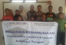 STF UIN Jakarta Melalui Beasiswa Kemanusian Bantu Korban Dampak Bencana