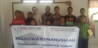 STF UIN Jakarta Melalui Beasiswa Kemanusian Bantu Korban Dampak Bencana