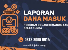 Laporan Donasi Masuk Program Donasi Kemanusiaan Selat Sunda Per 6 Januari 2019
