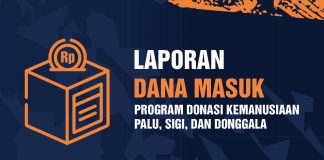 Laporan Donasi Masuk Program Donasi Kemanusiaan Palu, Sigi, dan Donggala Per 23 Februari 2019