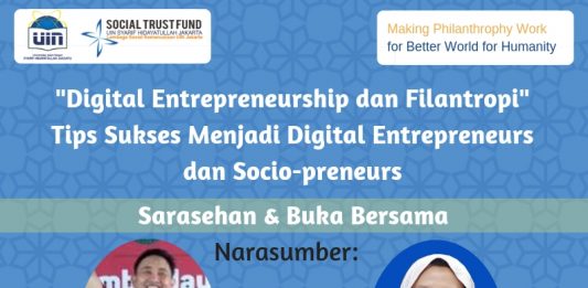 Ikuti Sarasehan Ramadhan STF UIN Jakarta, Dapatkan Ilmu Digital Entrepreneurship dan Filantropi