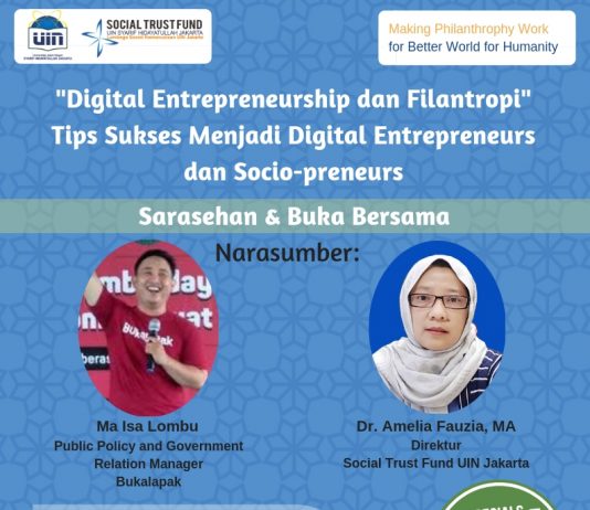 Ikuti Sarasehan Ramadhan STF UIN Jakarta, Dapatkan Ilmu Digital Entrepreneurship dan Filantropi