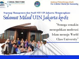 Doa Terbaik di Milad UIN Jakarta ke-62