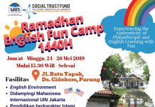 STF UIN Jakarta Kembali Hadirkan Ramadhan English Fun Camp 1440 H/ 2019
