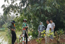 Tim BPN Lakukan Pengukuran Tanah Cercondeso STF UIN Jakarta di Cidokom