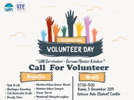 Kolaborasi Sivitas Akademika UIN Merayakan Volunteer Day