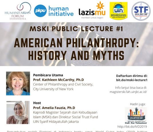 Public Lecture “American Philanthropy: History and Myths”