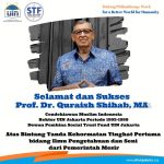 Prof. Quraish Shihab, MA. Kembali Mendapatkan Penghargaan