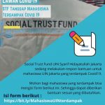 STF Tanggap Mahasiswa Terdampak Covid 19