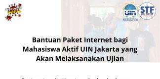 Bantuan Paket Internet bagi Mahasiswa Aktif UIN Jakarta yang Akan Melaksanakan Ujian