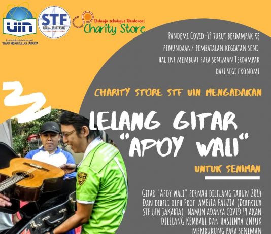 Lelang Gitar Apoy Wali untuk Seniman Terdampak Covid-19
