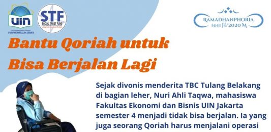 Bantu Nuri, Mahasiswa UIN Jakarta yang Juga Qoriah untuk Bisa Berjalan Lagi