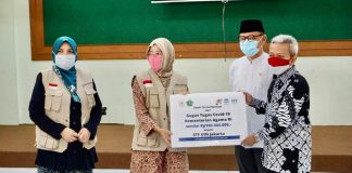 STF UIN Jakarta Terima Bantuan Rp 100 Juta dari Gugus Tugas Covid 19 Kementerian Agama RI untuk Mahasiswa dan Masyarakat Terdampak Covid 19