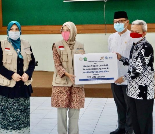 STF UIN Jakarta Terima Bantuan Rp 100 Juta dari Gugus Tugas Covid 19 Kementerian Agama RI untuk Mahasiswa dan Masyarakat Terdampak Covid 19