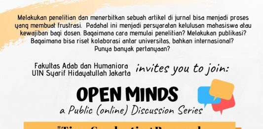 OPEN MINDS: A Public (online) Discussion Series. ”Tips: Conducting Research and Writing Journal Articles”