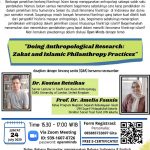 OPEN MINDS: A Public (online) Discussion Series. ”DOING ANTHROPOLOGICAL RESEARCH: ZAKAT AND ISLAMIC PHILANTHROPY PRACTICES”