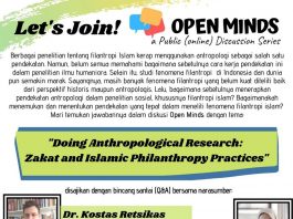 OPEN MINDS: A Public (online) Discussion Series. ”DOING ANTHROPOLOGICAL RESEARCH: ZAKAT AND ISLAMIC PHILANTHROPY PRACTICES”