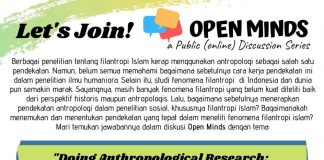 OPEN MINDS: A Public (online) Discussion Series. ”DOING ANTHROPOLOGICAL RESEARCH: ZAKAT AND ISLAMIC PHILANTHROPY PRACTICES”