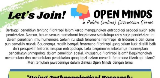 OPEN MINDS: A Public (online) Discussion Series. ”DOING ANTHROPOLOGICAL RESEARCH: ZAKAT AND ISLAMIC PHILANTHROPY PRACTICES”