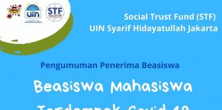 Selamat Kepada Mahasiswa Penerima ‘Beasiswa Mahasiswa Terdampak Covid-19’ Semester Ganjil Tahun Akademik 2020/2021