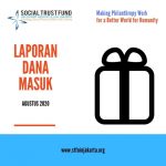 Laporan Donasi Masuk Periode Agustus 2020