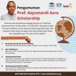 Pengumuman Prof. Azyumardi Azra Scholarship TA. 2020/2021 Semester Ganjil