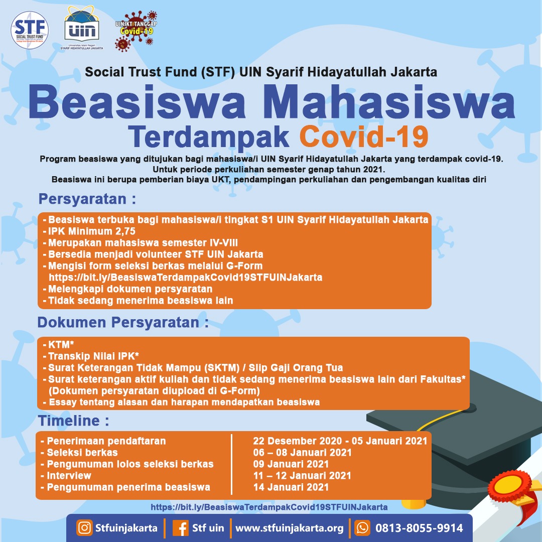Beasiswa Mahasiswa Terdampak Covid-19 | Stf Uin Jakarta