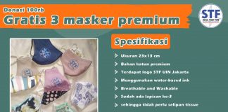 Donasi 100rb Gratis 3 Masker Premium