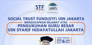 Direktur STF Akan Dikukuhan Sebagai Guru Besar UIN Jakarta