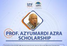 Informasi Beasiswa Prof Azyumardi Azra Sholarship dari STF UIN Jakarta