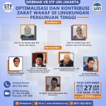 STF WEBINAR SERIES VII : Optimalisasi dan Kontribusi Zakat Wakaf di Lingkungan Perguruan Tinggi