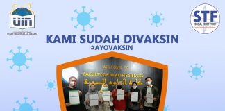 Manajemen dan Staf STF UIN Jakarta Telah Mendapatkan Vaksin Covid-19
