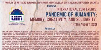 INTERNATIONAL CONFERENCE ON PANDEMIC OF HUMANITY: MEMORY, CREATIVITY & SOLIDARITY