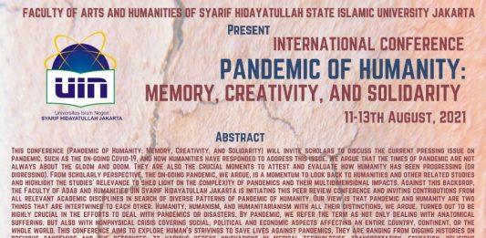 INTERNATIONAL CONFERENCE ON PANDEMIC OF HUMANITY: MEMORY, CREATIVITY & SOLIDARITY