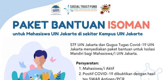 Mahasiswa UIN Jakarta yang Isoman di Sekitar Kampus Mendapatkan Paket Bantuan