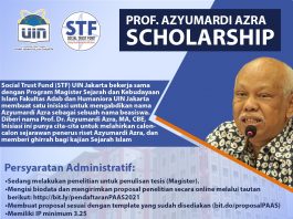 Beasiswa Profesor Azyumardi Azra untuk Mahasiswa S2