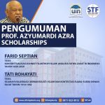 Pengumuman Professor Azyumardi Azra Scholarships